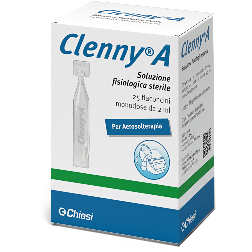 Clenny A Soluzione fisiologica per aerosolterapia 25 flaconcini monodose-2