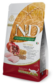 Farmina N&D Ancestral Grain Neutered Pollo E Melograno Gatti Adulti Sterilizzati Sacco 5kg-2