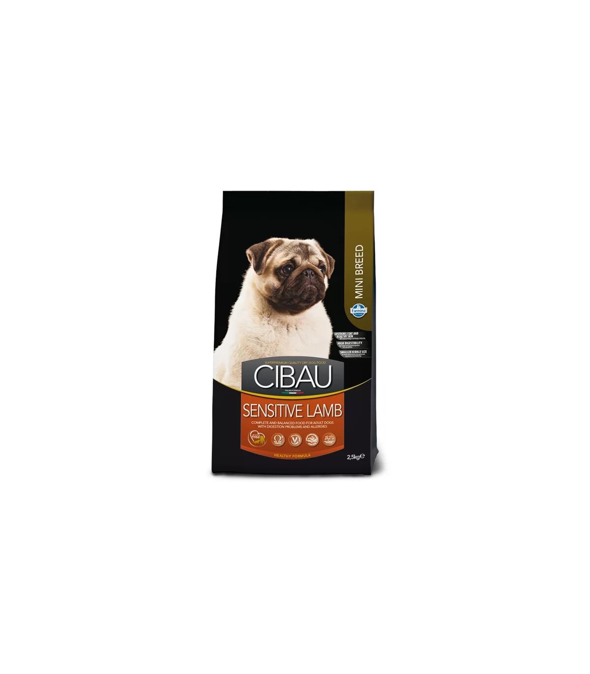 Cibau Adult Mini Sensitive Agnello Per Cani Adulti 2.5kg-2