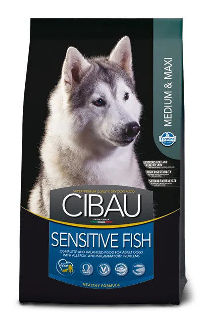 Cibau Sensitive Fish Medium & Maxi Cibo Secco Per Cani Adulti Sacco 12Kg-2