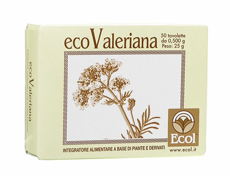 Ecol EcoValeriana favorisce il rilassamento 50 Tavolette-1