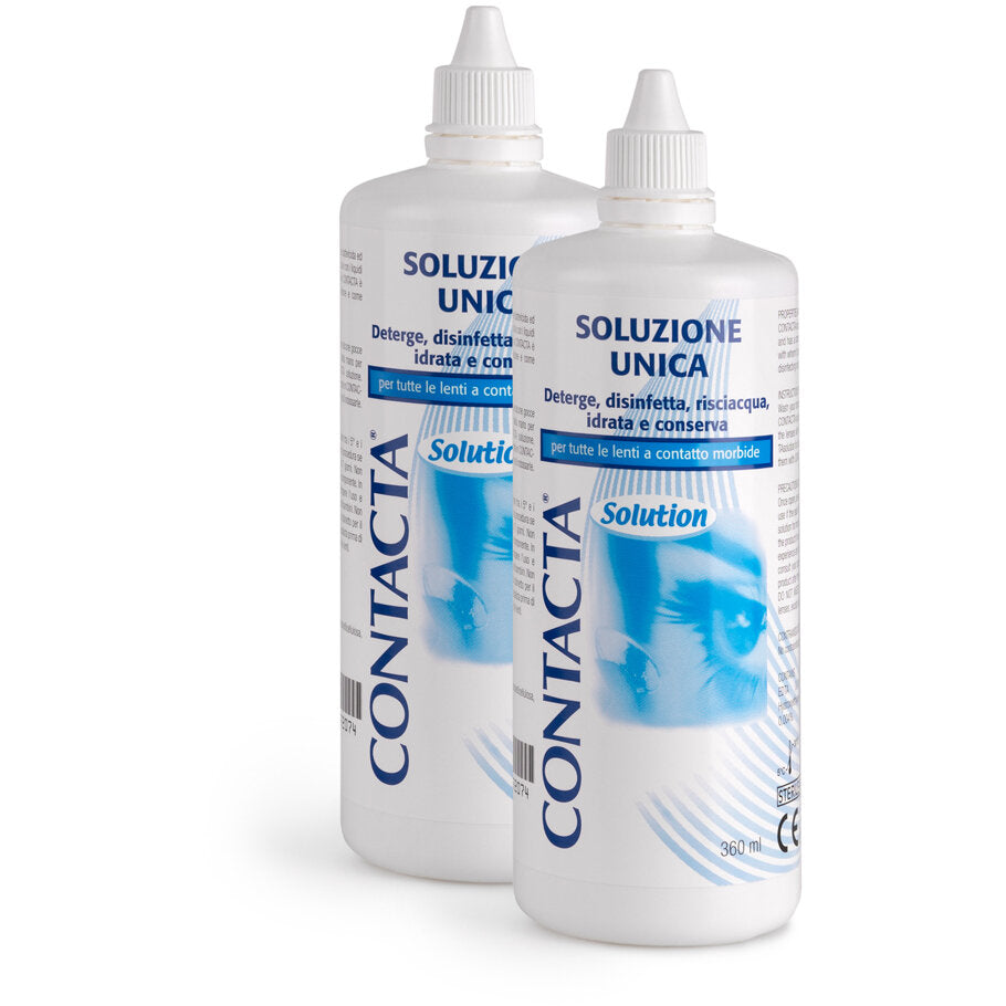Contacta soluzione unica tutti i tipi di lenti a contatto morbide 2x360ml-2