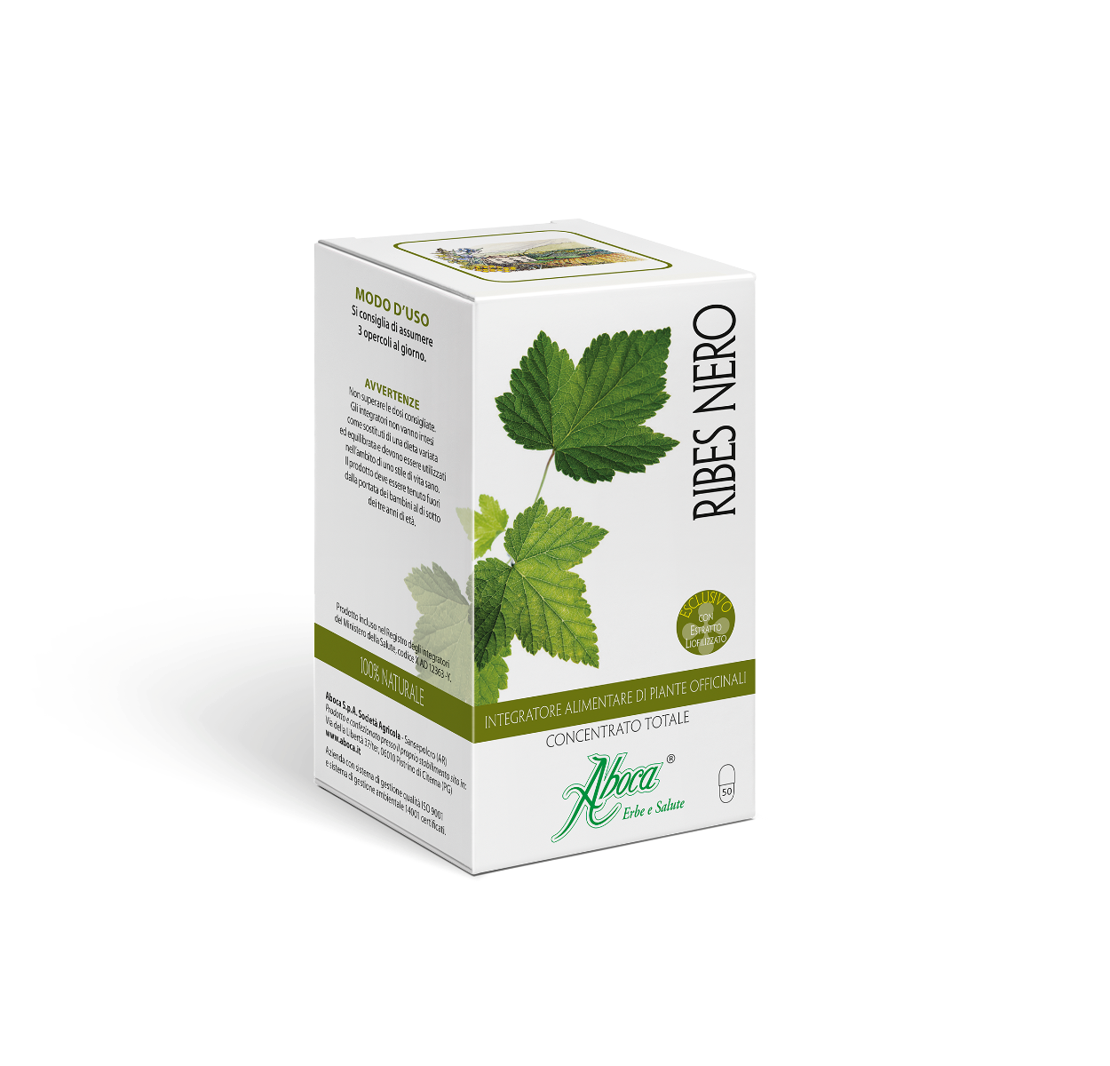 Aboca Ribes Nero Concentrato Totale 50 Opercoli-2