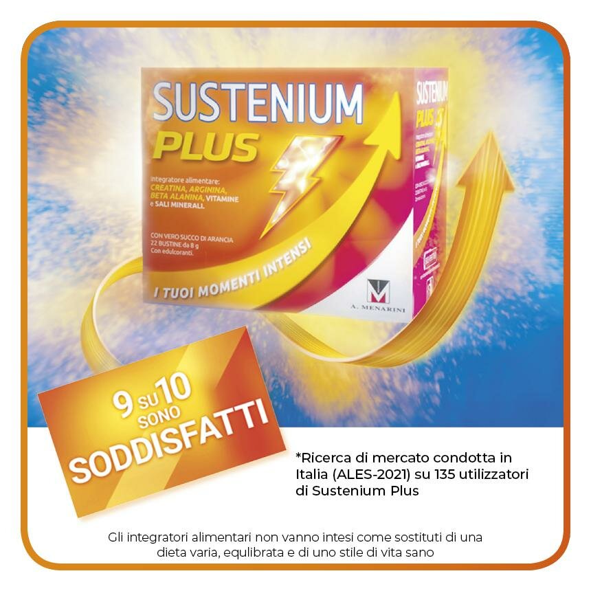 Sustenium Plus Intensive Formula energia e vitalità 12 bustine con succo d'arancia-10