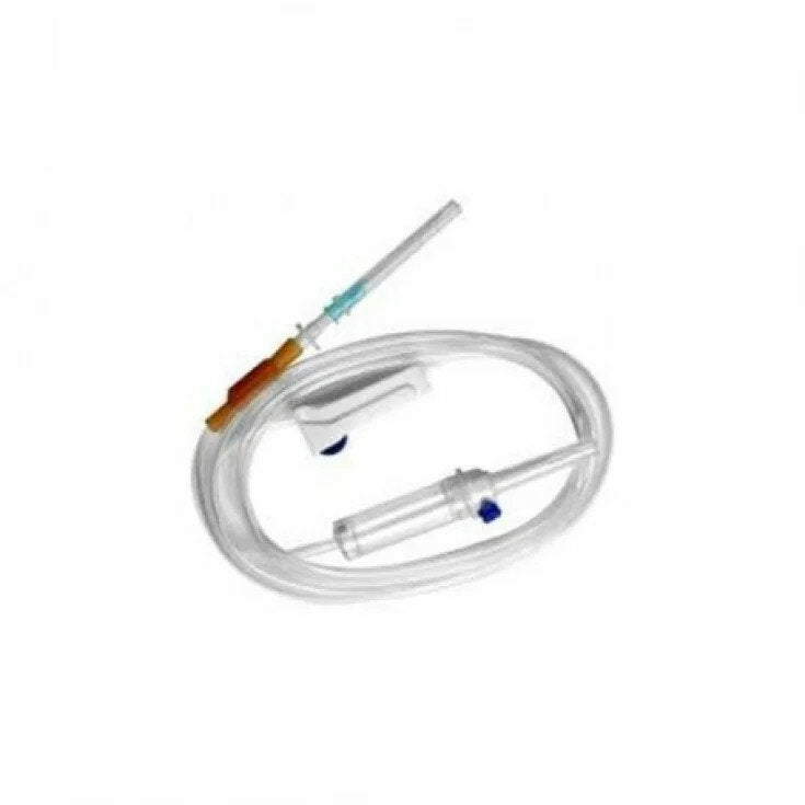 Set per Flebo Sterile con Roller Senza Lattice Lock-1