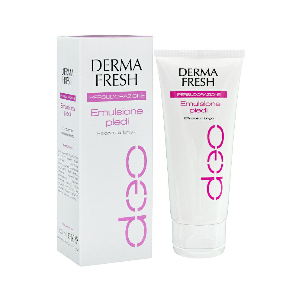Dermafresh Ipersudorazione Emulsione piedi deodorante 100ml-2