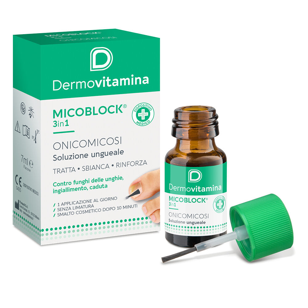 Dermovitamina Micoblock gel soluzione ungueale per le micosi 7ml-7