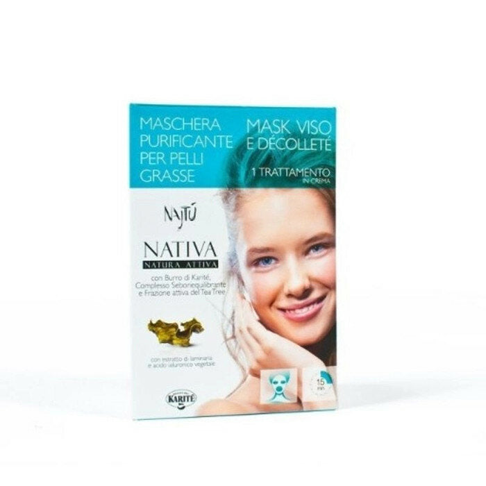 Najtu Maschera purificante per pelli grasse 1 maschera monodose-2