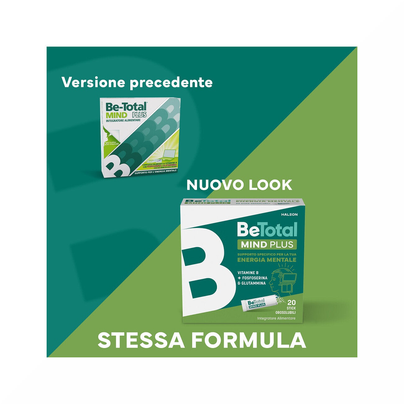 Be-Total Mind Plus Integrazione Vitamina B e Fosfoserina 20 Bustine-2