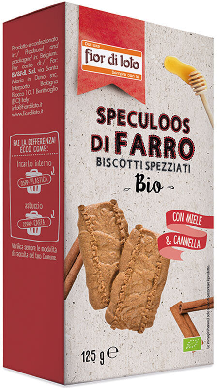 Fiori Di Loto Biscotti Speculoos Di Farro Bio 125g-2