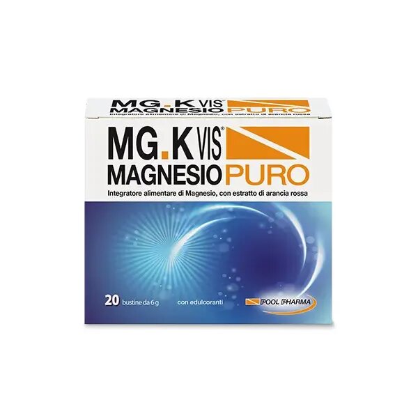 Mg K Vis Magnesio Puro 20 bustine gusto arancia rossa-2