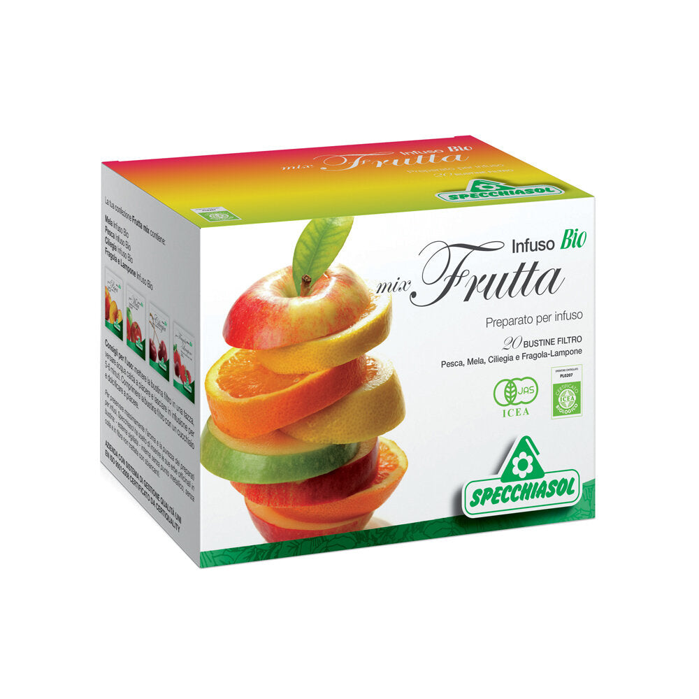 Specchiasol Linea Infusi e Tisane Bio Infuso Mix Frutta Confezione 20 Buste filtro-2