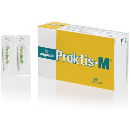 Proktis-M trattamento coadiuvante dei processi riparativi del canale ano-rettale 10 supposte-2