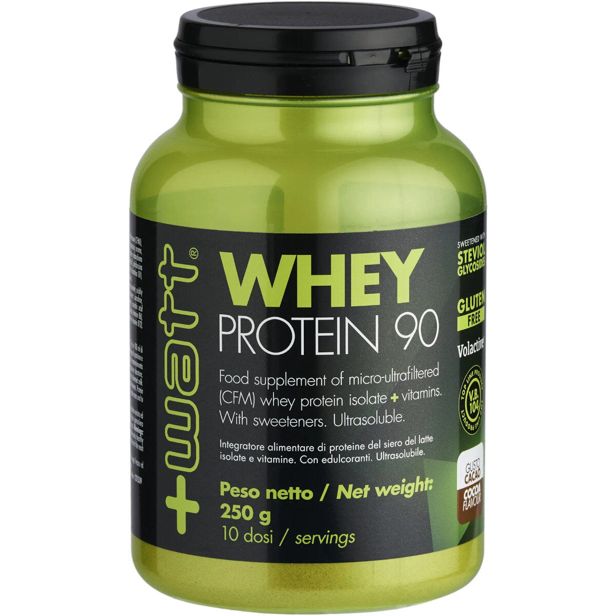 +Watt Whey Protein 90 Polvere Gusto Cacao 250g-2