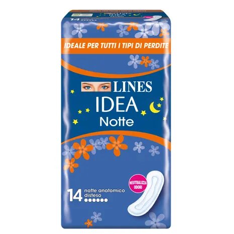 Lines Idea Notte 14 Assorbenti Notte Anatomico Disteso-4