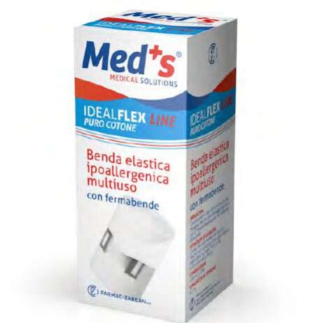 Meds Benda Elastica Ipoallergenica Multiuso Cotone 8cm-2