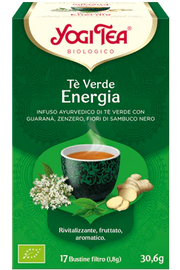 Yogi Tea Tè Verde Energia infuso ayurvedico bio 17 bustine filtro