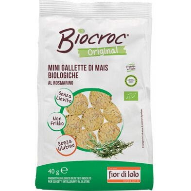 Biocroc Origibal Mini Gallette di Mais al rosmarino Biologiche 40g-2