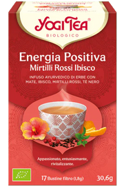 Yogi Tea Energia Positiva tisana BIO mirtilli rossi e ibisco 17 bustine