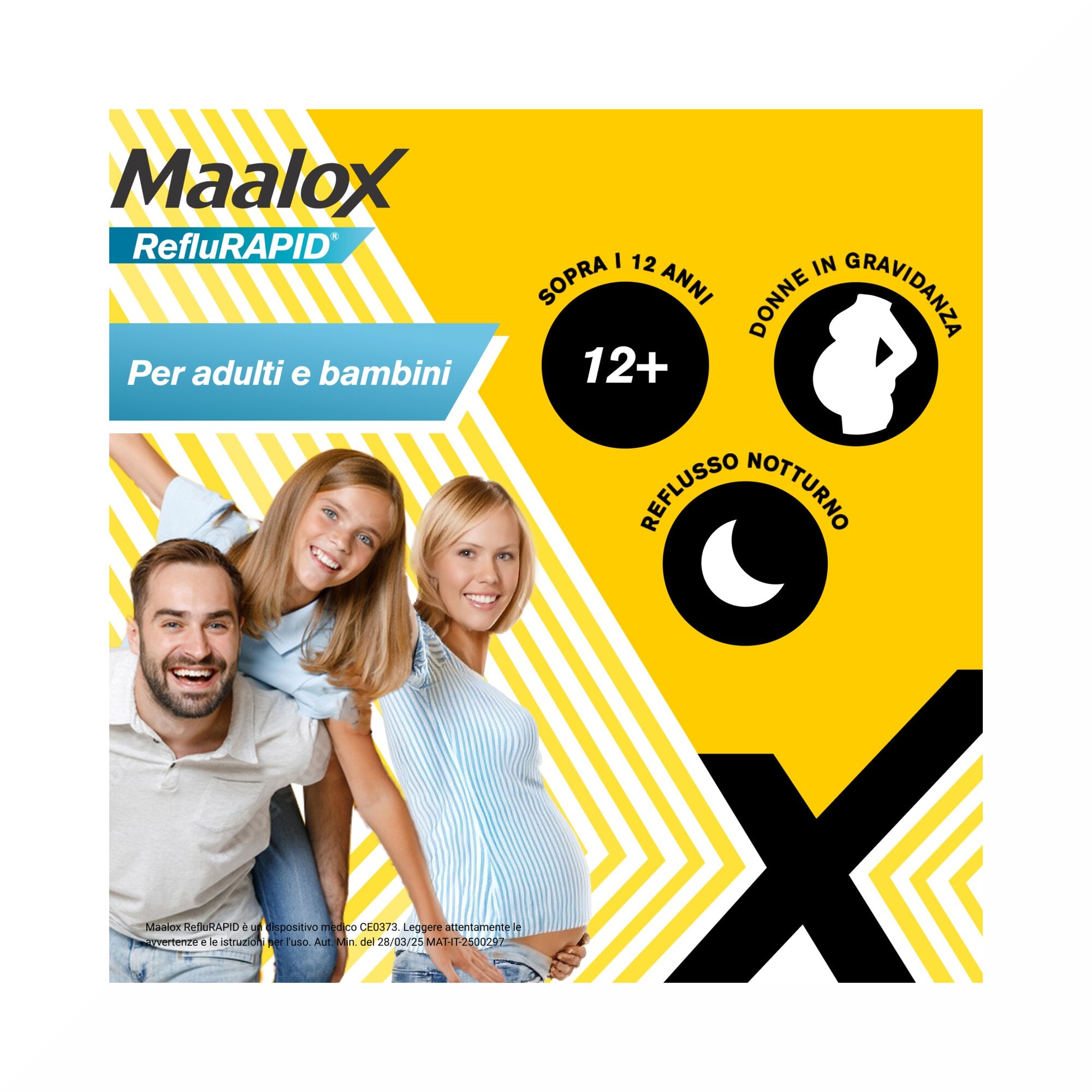 Maalox Reflurapid Blocca il Reflusso Neutralizza il Bruciore da Iperacidità 20 Bustine-4