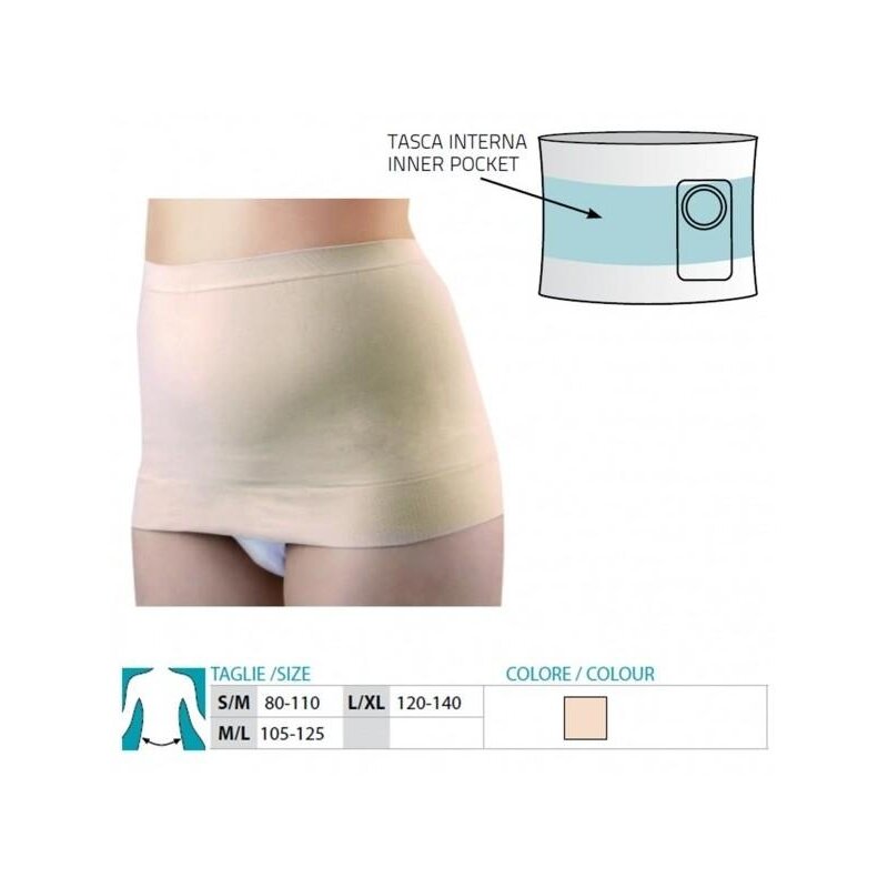 Orione Fascia Senza Cuciture Per Stomizzati Cod 3055 Beige Taglia L/XL-1