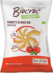 Fior di Loto Bio Crac cornetti di Mais BIO gusto pizza 50g