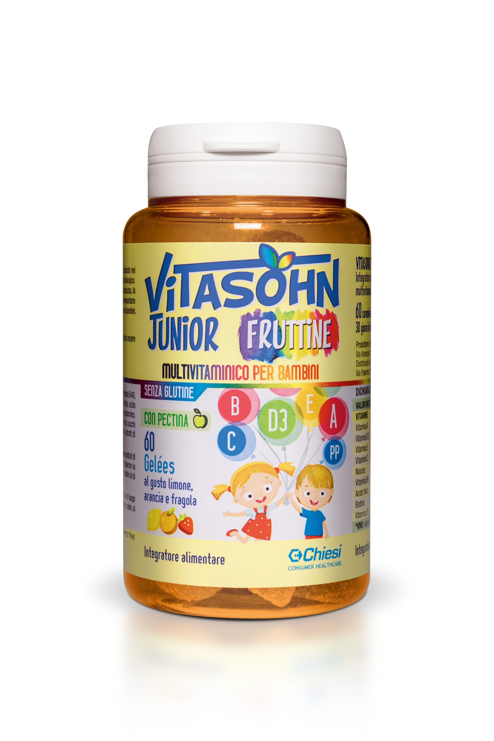 Vitasohn Fruttine multivitaminico per bambini 60 fruttine con succo di frutta-2
