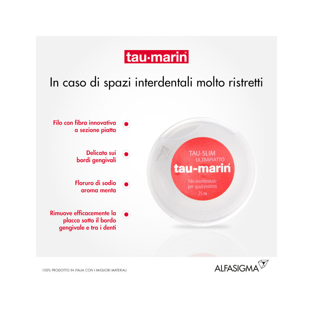 Tau-marin Filo interdentale tau-slim ultrapiatto 25mt-5