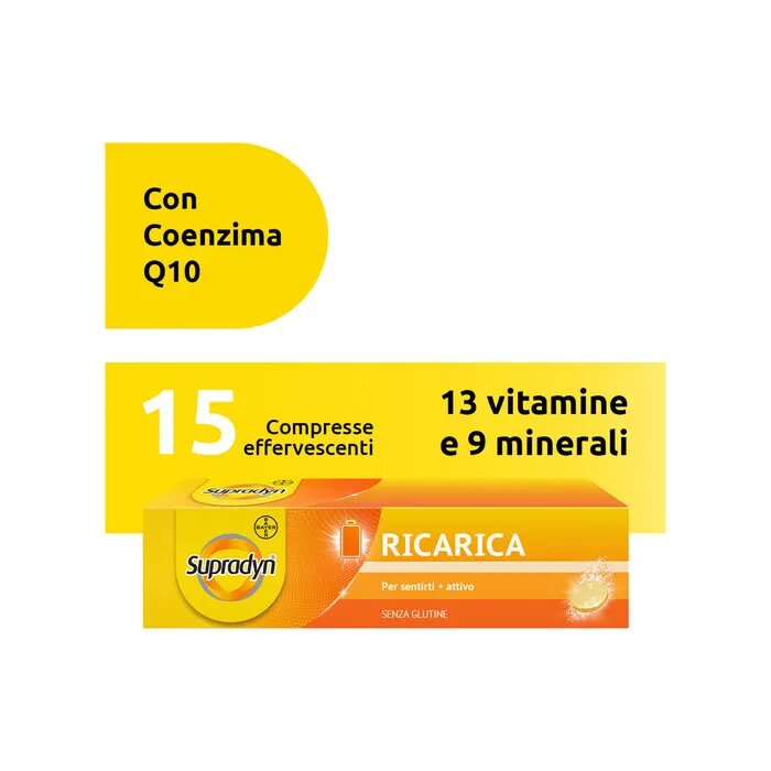 Supradyn Ricarica Integratore Vitamine e Sali Minerali 15 compresse Effervescenti-7