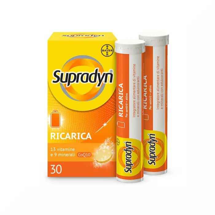 Supradyn Ricarica Integratore Vitamine e Sali Minerali 30 compresse Effervescenti-15