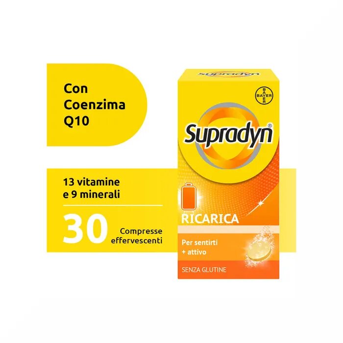 Supradyn Ricarica Integratore Vitamine e Sali Minerali 30 compresse Effervescenti-23