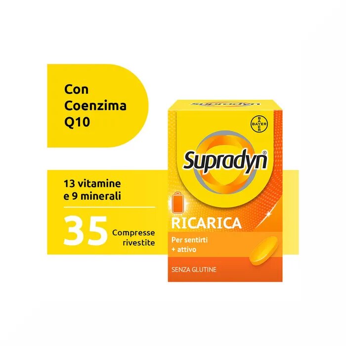 Supradyn Ricarica Integratore Vitamine e Sali Minerali 35 compresse rivestite-9