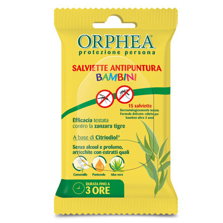 Orphea Salviette Antipuntura Bambini 15 Pezzi-2