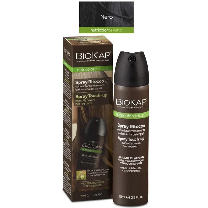Biokap Nutricolor delicato Spray Ritocco colore Nero 75ml-3