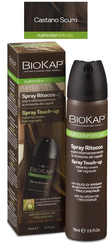 Biokap Nutricolor delicato Spray Ritocco colore Castano Scuro 75ml-4