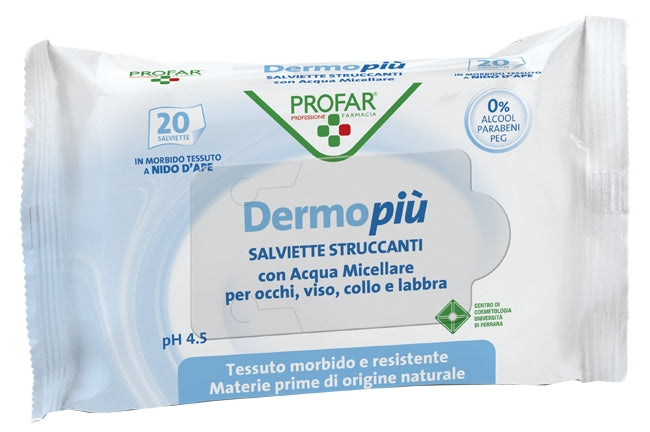 Dermo Piu' Salviettine Struccanti 20 Pezzi Profar-0