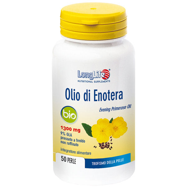 Longlife Olio di Enotera Bio 1300mg 50 perle-2