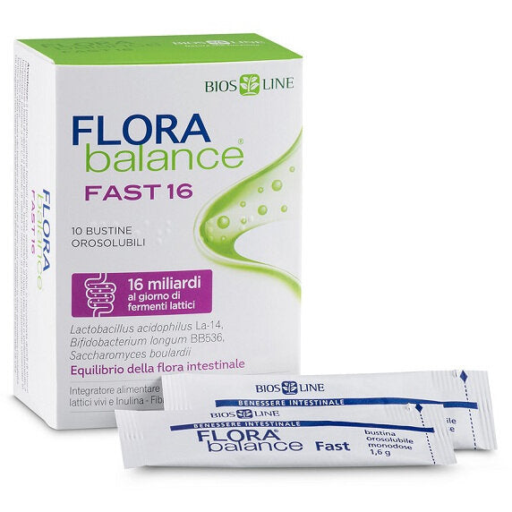 Biosline Flora Balance Fast per un rapido riequilibrio intestinale 10 bustine-2