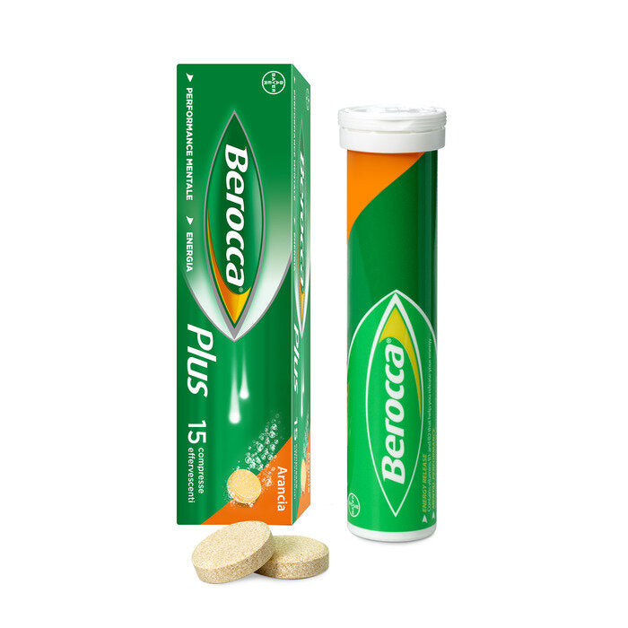 Berocca Plus Integratore Vitamine Minerali per Energia, Concentrazione, Memoria 15 Cpr Effervescenti-1
