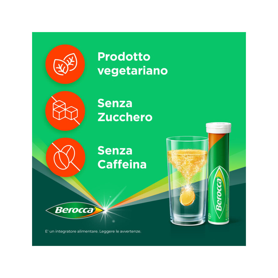 Berocca Plus Integratore Vitamine Minerali per Energia, Concentrazione, Memoria 15 Cpr Effervescenti-6