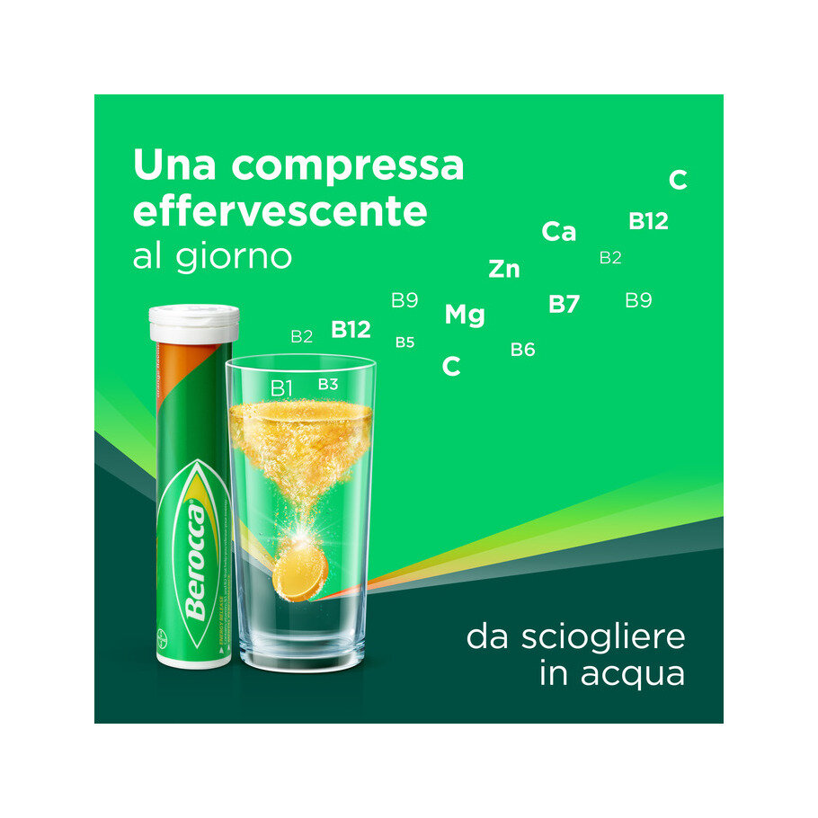 Berocca Plus Integratore Vitamine Minerali per Energia, Concentrazione, Memoria 15 Cpr Effervescenti-7