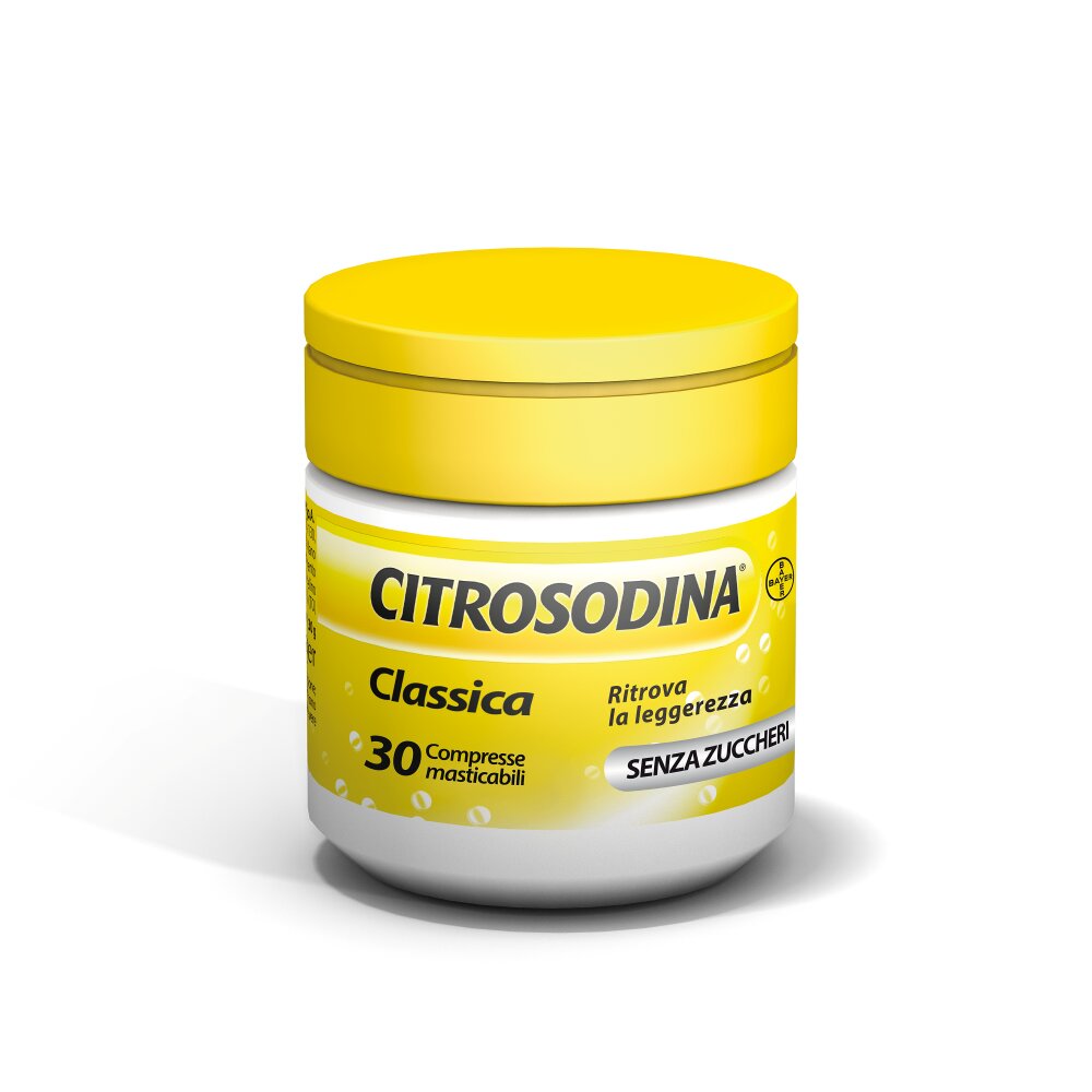 Citrosodina Masticabile Digestivo con Bicarbonato di Sodio gusto Limone 30 Compresse-15