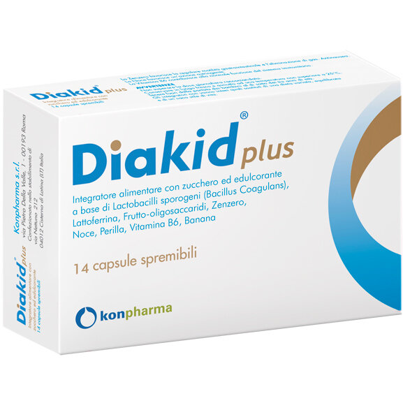 Diakid Plus utile per il benessere intestinale 14 capsule spremibili-2