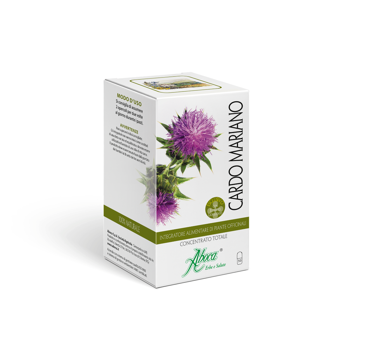 Aboca Cardo Mariano Concentrato Totale 50 Opercoli-3