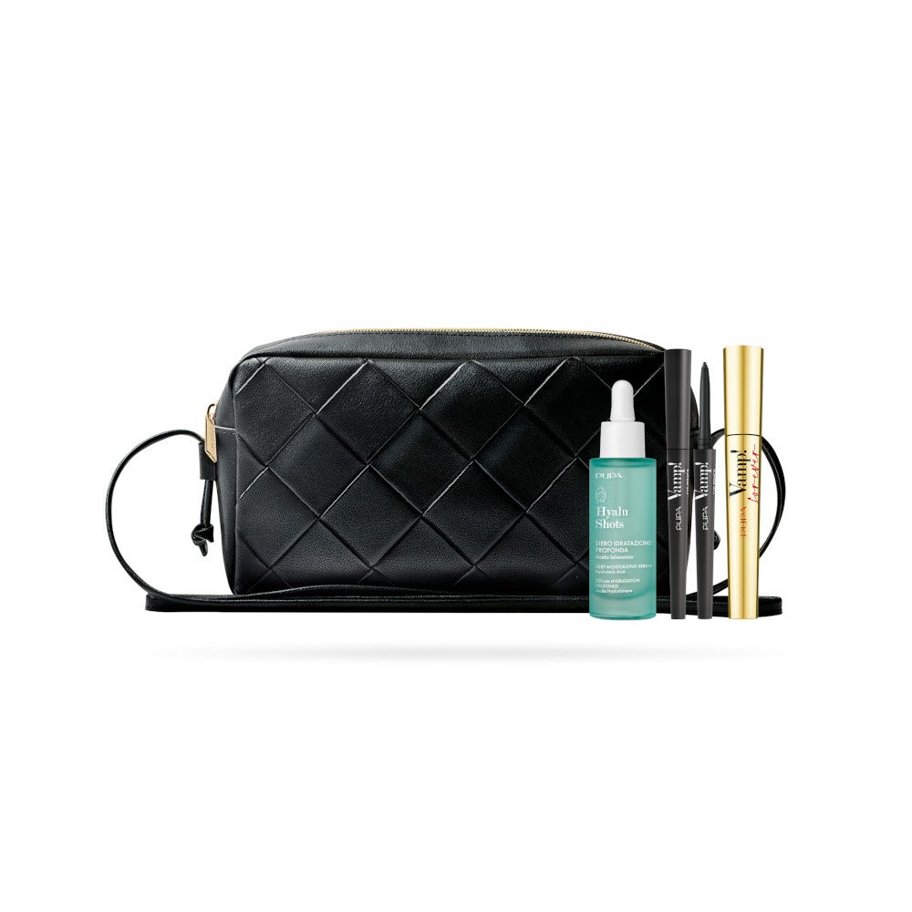 Pupa Kit Mascara Vamp! Forever 9ml + Matita Waterproof Vamp! 0,35g + Hyalu Shots Siero Idratazione P-1