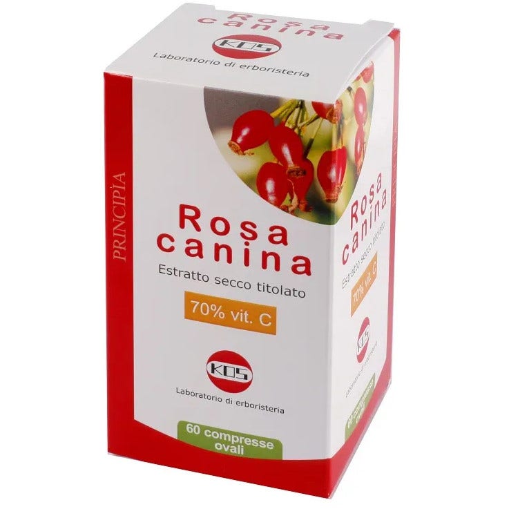 Kos Rosa Canina 70% Vitamina C 60 Compresse-1