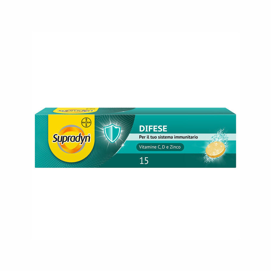 Supradyn Difese  per il Sistema Immunitario con Vitamina C D e Zinco 15 Compresse Effervescenti-19