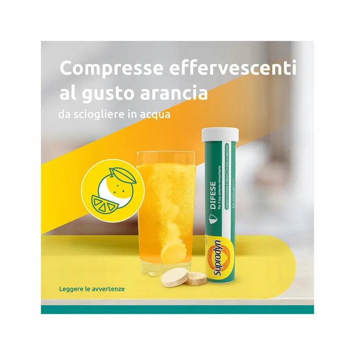 Supradyn Difese  per il Sistema Immunitario con Vitamina C D e Zinco 15 Compresse Effervescenti-3