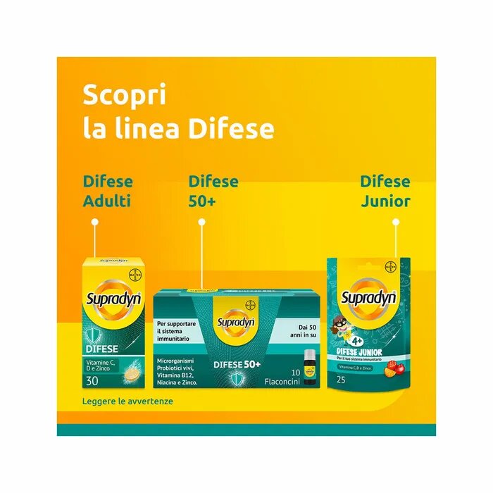 Supradyn Difese  per il Sistema Immunitario con Vitamina C D e Zinco 15 Compresse Effervescenti-8
