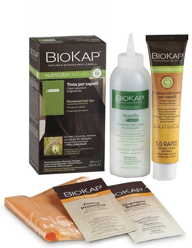 Biokap Nutricolor Delicato Rapid 7.0 tinta per capelli colore Biondo Medio Naturale 135ml-3